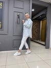Mavi Pembe Çizgili Poplin Gömlek