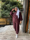 Mia Tensel Hırkalı Takım Bordo
