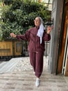 Mia Tensel Hırkalı Takım Bordo