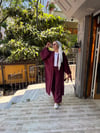 Modal Arabalı Takım Bordo