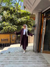 Modal Arabalı Takım Mürdüm