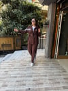 Modal Şeritli Takım Kahve