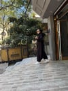 Nubuk Asimetrik Takım Siyah