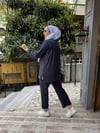 Ön Fermuarlı Takım Füme