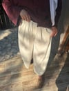 Oysh Bol Paça Pantolon Etek Beyaz
