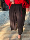 Oysh Bol Paça Pantolon Etek Siyah