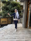 Oysh Paraşüt Hırka Detaylı Takım Lacivert Gri