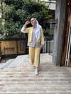 Oysh Paraşüt Hırka Detaylı Takım Sarı Gri