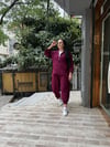 Oysh Şalvar Takım Bordo