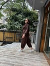 Oysh Şalvar Takım Kahve