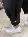 Paça Çıtçıt Şalvar Scuba Pantolon Siyah