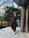 Paça Detay Oysh Takım Kahve