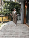 Paça Lastikli İşlemeli Kimono Takım Haki