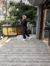 Paça Lastikli İşlemeli Kimono Takım Kahve