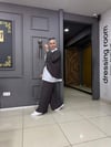 Panama Örme Kumaş 2'li Takım Füme