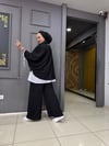 Panama Örme Kumaş 2'li Takım Siyah