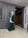 Panama Örme Kumaş 2'li Takım Yeşil