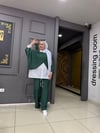 Panama Örme Kumaş 2'li Takım Yeşil