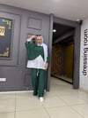 Panama Örme Kumaş 2'li Takım Yeşil