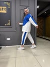 Paraşüt Detaylı Eşofman Takımı Ekru Mavi