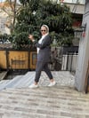 Paraşüt Detaylı Eşofman Takımı Füme