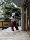 Paraşüt Detaylı Oysh Takım Bordo Gri