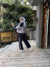 Paraşüt Detaylı Oysh Takım Lacivert Gri