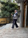 Paraşüt Detaylı Oysh Takım Lacivert Gri