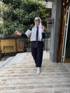 Paraşüt Detaylı Oysh Takım Lacivert Gri