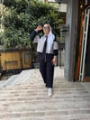 Paraşüt Detaylı Oysh Takım Lacivert Gri