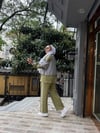 Paraşüt Detaylı Oysh Takım Yeşil Gri