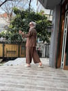 Payetli Kimonolu Takım Kahve