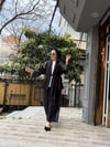 Payetli Kimonolu Takım Siyah