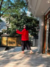 Püsküllü Kimono Kırmızı