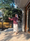 Püsküllü Kimono Mürdüm