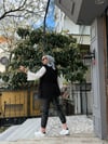 Saçak Kürk Yelek Siyah
