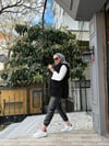Saçak Kürk Yelek Siyah