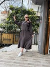 Şalvar Etekli Takım Kahve