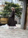 Şalvar Etekli Takım Kahve
