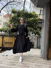 Şalvar Etekli Takım Siyah
