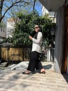 Saten Çizgili Gömlek