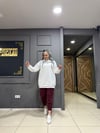 Scuba İçlikli Sweat Beyaz