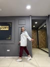Scuba İçlikli Sweat Beyaz