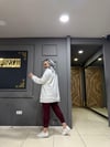 Scuba İçlikli Sweat Beyaz