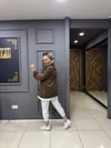 Scuba İçlikli Sweat Kahverengi