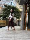 Şifon Kahve Etek