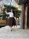 Şifon Kahve Etek