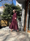 Sırt Detay Etekli Takım Bordo