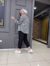 Siyah Çizgili Armül Gömlek 
