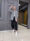 Siyah Çizgili Armül Gömlek 